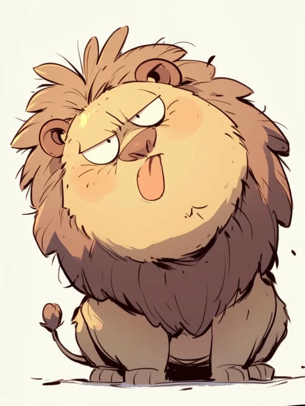 sư tử chibi (29)