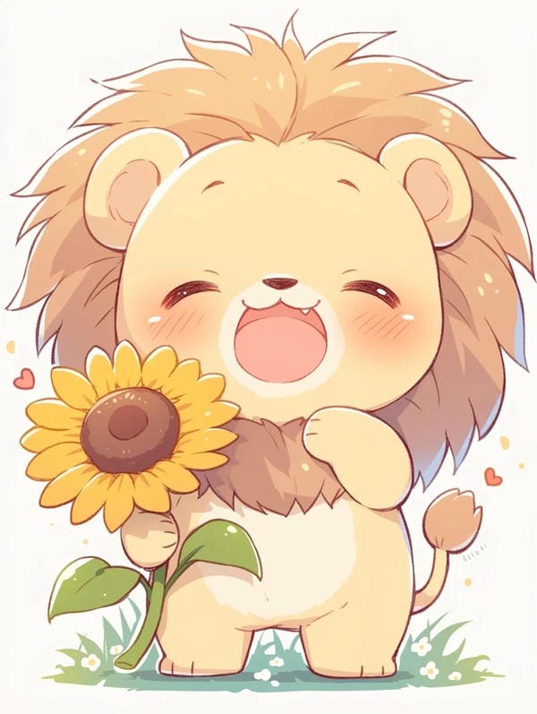 sư tử chibi (5)