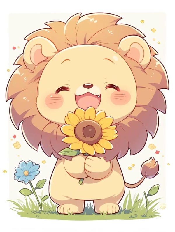 sư tử chibi (6)