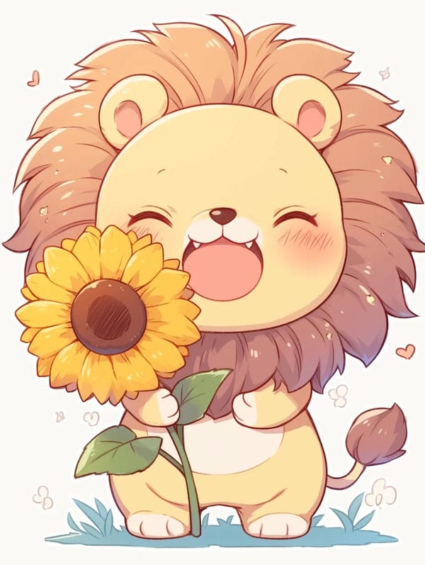 sư tử chibi (7)