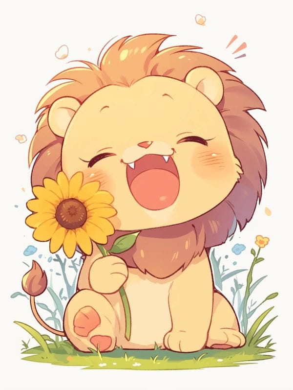 sư tử chibi (8)