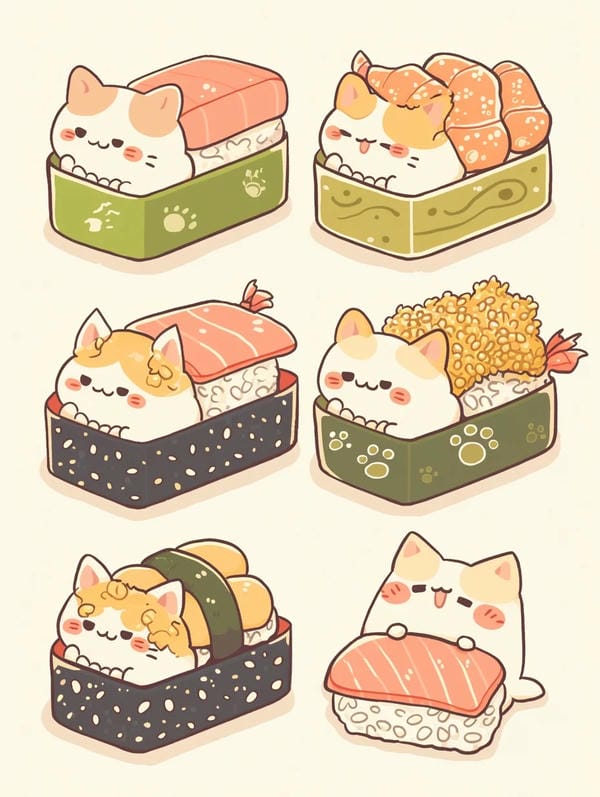 sushi chibi cute (6)