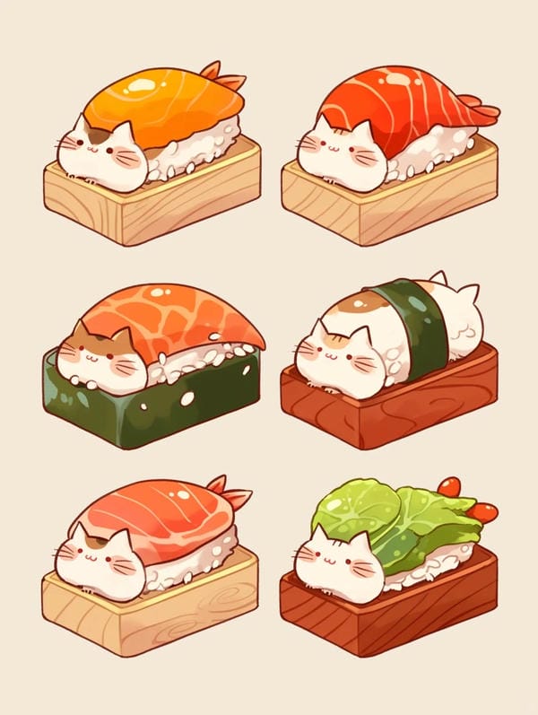 sushi chibi cute (7)
