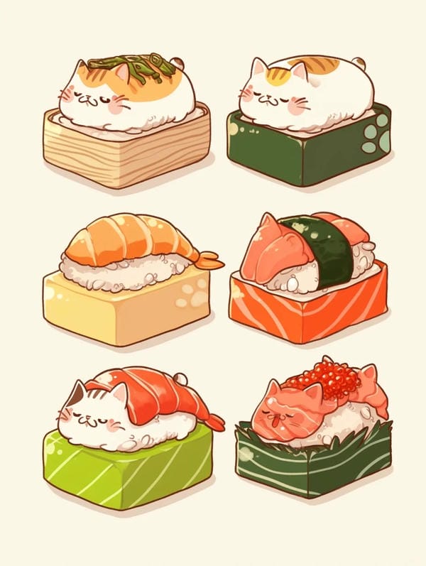 sushi chibi cute (8)