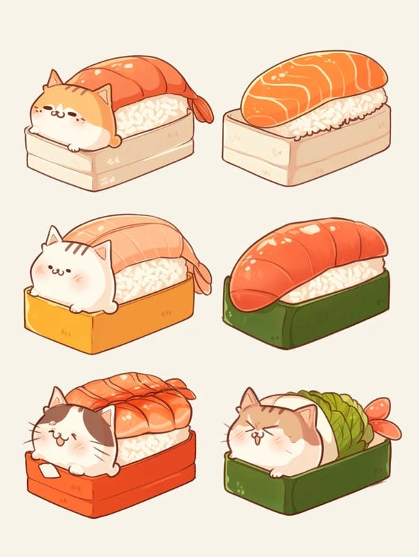 sushi chibi cute (9)
