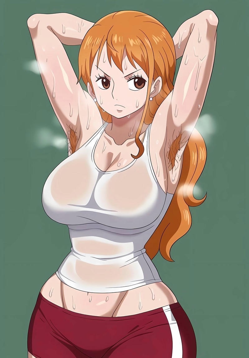 Hình Nami bikini ướt át