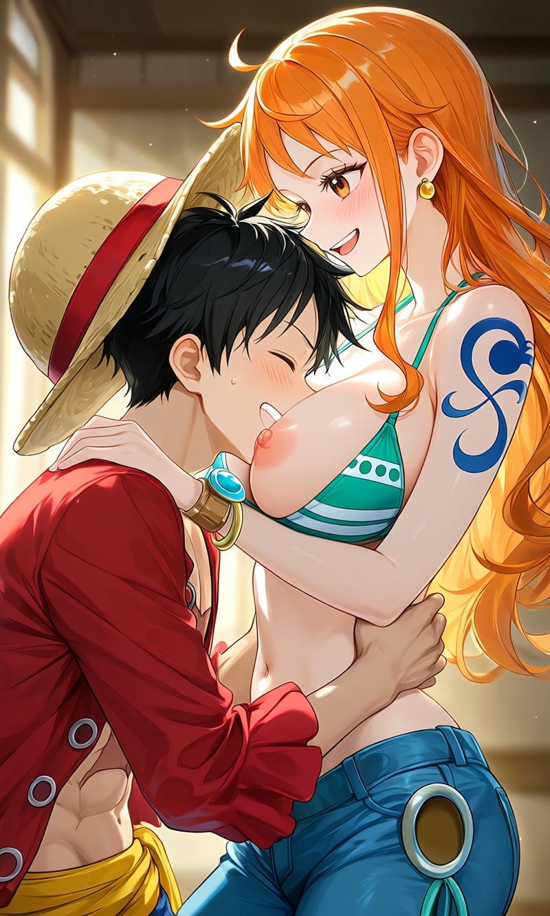 Nami One Piece hentai áo mỏng