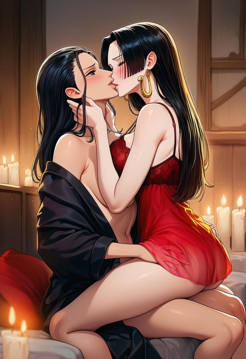 hentai robin tóc đen dài óng ả