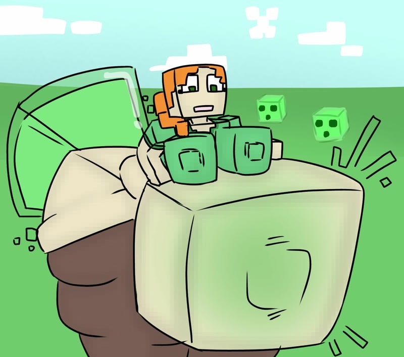 Ảnh minecraft r34 Creeper nổ tinh trong bú